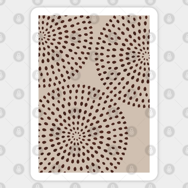 Boho Mid Century Dots 7 Sticker by Colorable